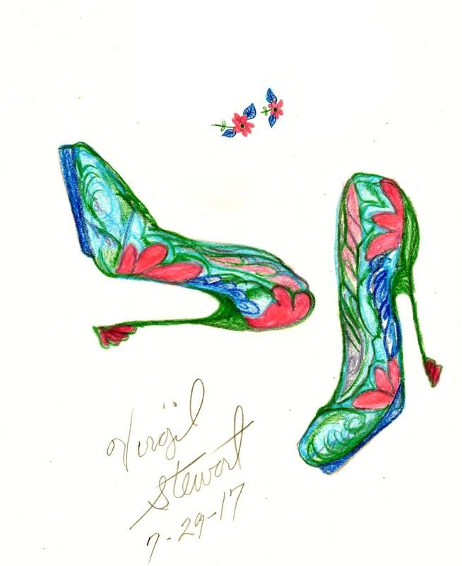 Shoe Fashion Illustrations by Virgil Stewart - VIRGIL STEWART